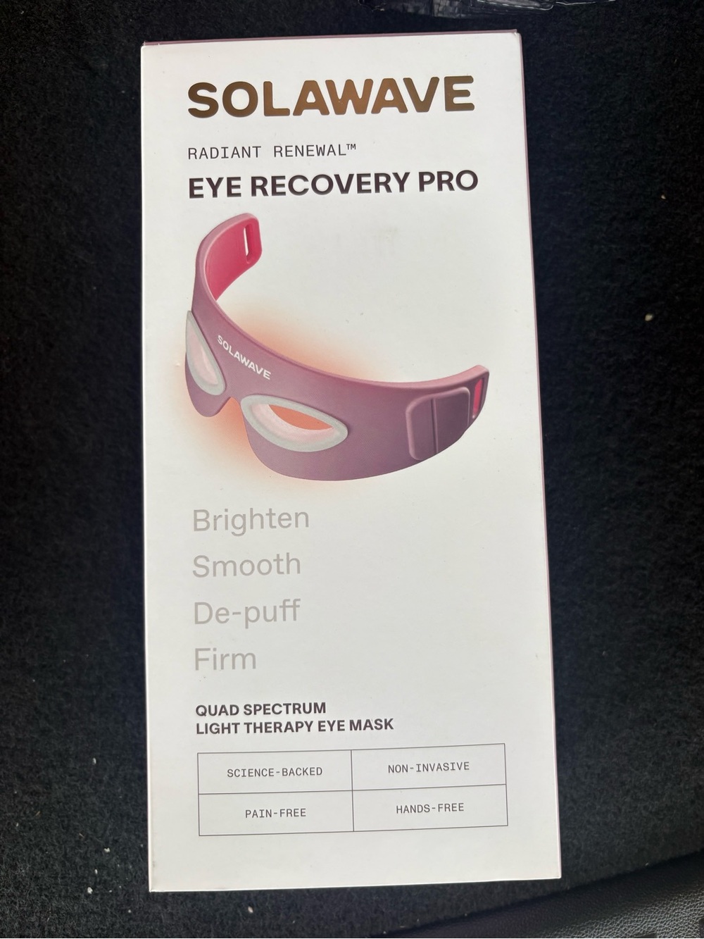Solawave Eye Recovery Pro Light Therapy Mask - Pink